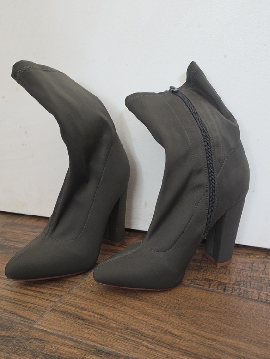 Liliana Shoes - Liliana Olive High Heel Ankle Boots